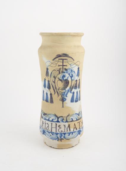 Tin glazed earthenware albarello