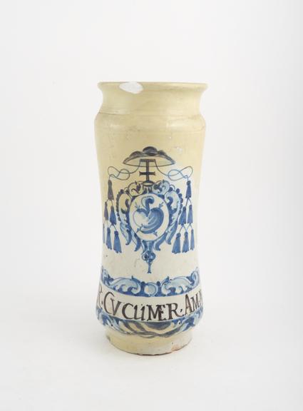 Tin-glazed earthenware albarello