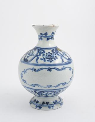 Blue and white pharmacy jar