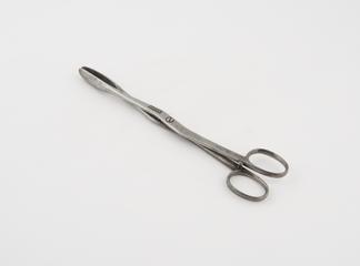 Straight lithotomy forceps with undulating cross-action shanks