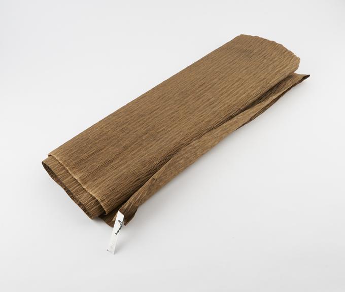 Large roll of crepe bandage, brown, probably German, 1900-1920