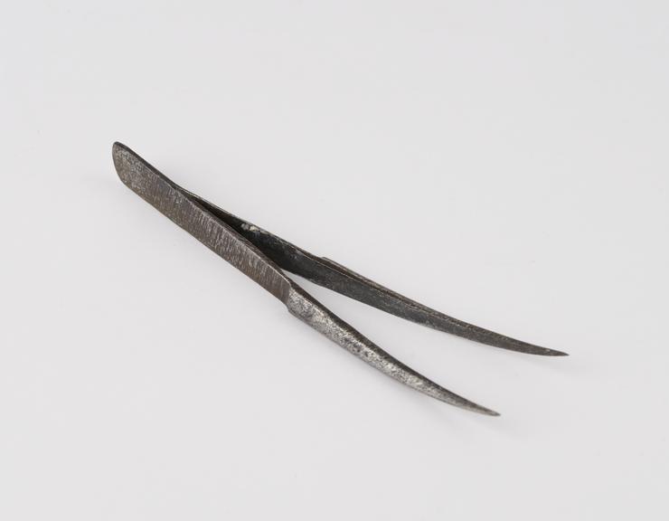 Ophthalmic forceps, steel, 19th century