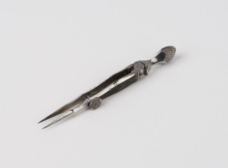 Ophthalmic forceps(?), steel, by Coxeter of London