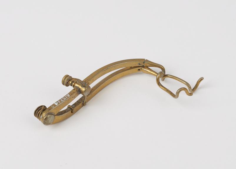 Webster Fox's of speculum, metal, gilt, jointed