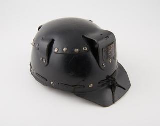 One of five patterns of miner's safety helmets