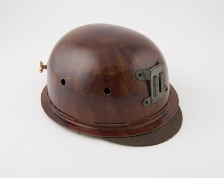 One of five patterns of miner's safety helmets