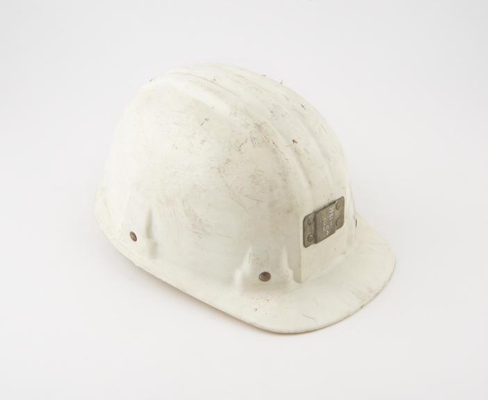 One of five patterns of miner's safety helmets, ex Mainsforth