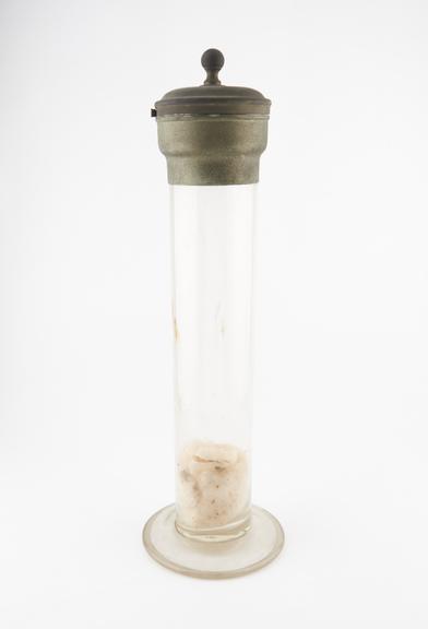 Early C20 glass catheter bottle