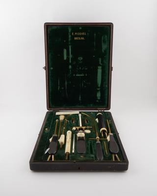 Clip, brass and steel