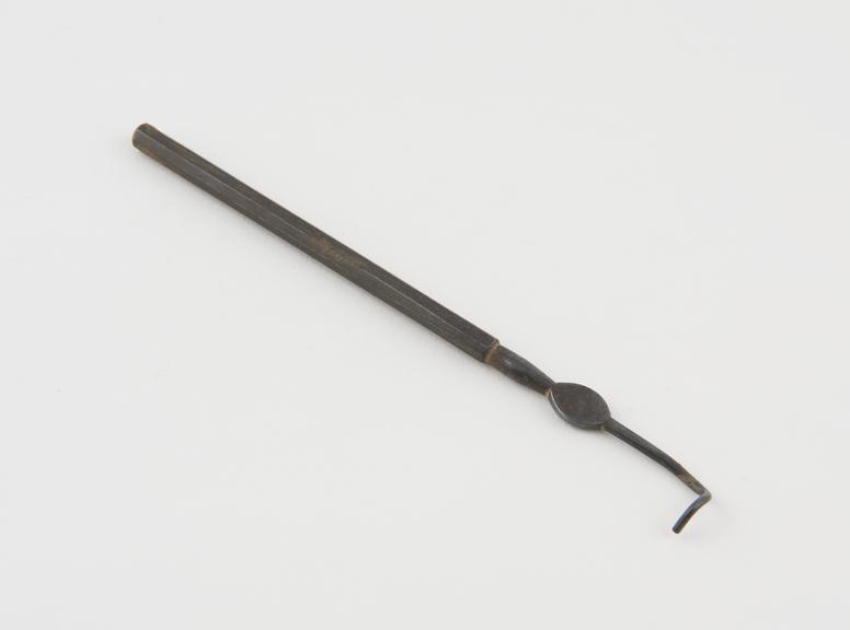 Dental stopper, steel, probably English, 1850-1890