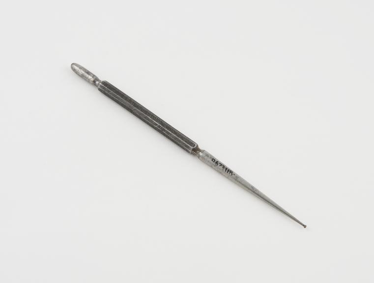 Dental hand bur, steel, by C. Ash and Sons, England, 1840-1880