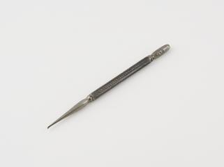 Dental excavator, steel, English, 1840-1880