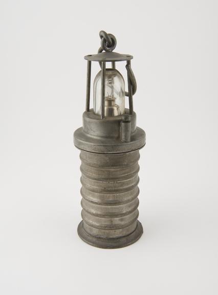 Miners incandescent electric accumulator safety lamp standard