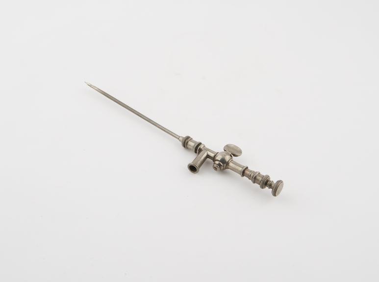 Pneumothorax needle consisting of trocar and cannula, metal