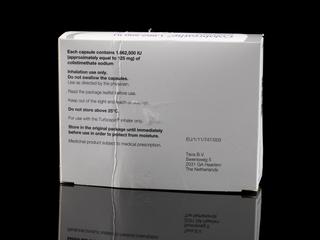 Cardboard packaging for Colobreathe