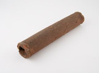 Red clay land-pipe from Pulborough, Sussex