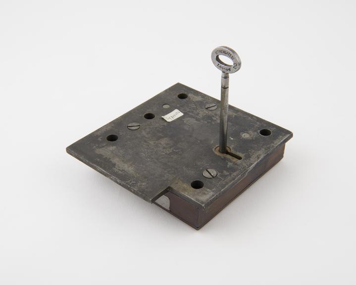 John Tann Reliance' patent safe lock, with key