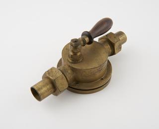 Rolling flap water tap, glass cover,Bourdon's patent, 1867