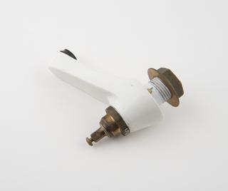 One of two bathroom pillar taps