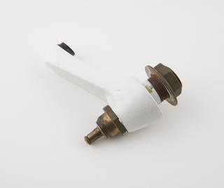 One of two bathroom pillar taps