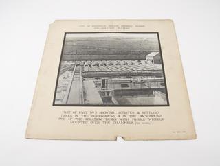 Photograph of sewage disposal works, Sheffield.