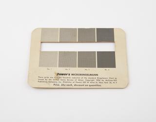 A chart, part of Electroflo smoke density meter