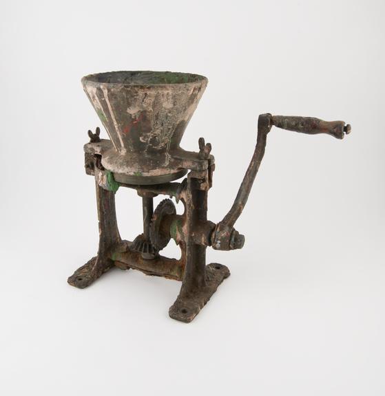 Paint grinting machine, hand operated, c1900