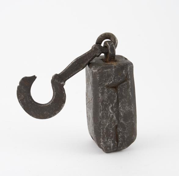 Iron steelyard weight, 17th to 19th centuries