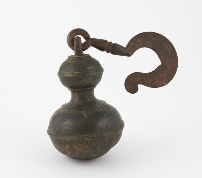 Weight, brass cased lead, Europe, 1650-1800