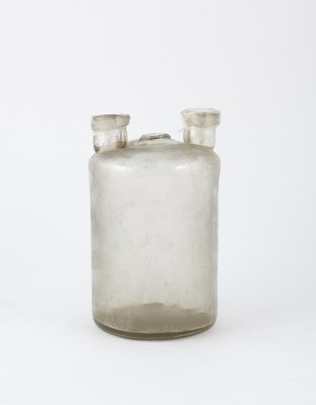 Woulfe's bottle,  clear glass, European, first half 19th century