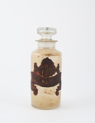 Bottle, clear glass