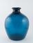 Storage bottle, blue, glass, owned by James Puckey of Cornwall