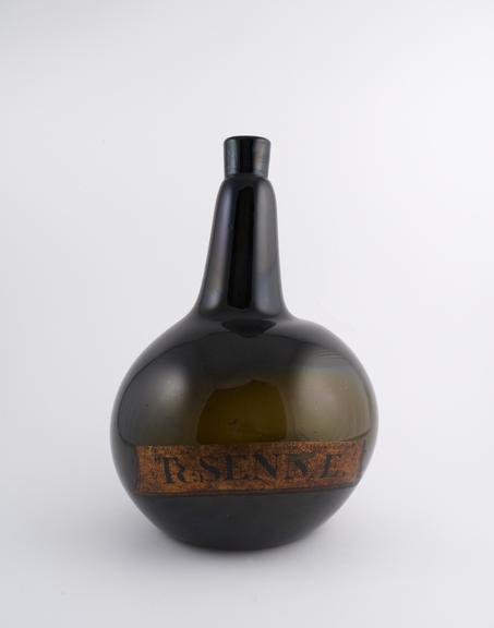 Carboy, globe-shaped with funnel neck, 1840 to 1890, England