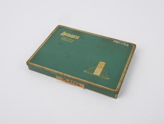 Tin labelled 'plates'
