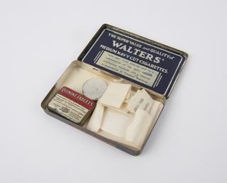 Tin labelled 'aluminium mirrors'