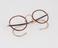 Coil spring spectacles, gold plated