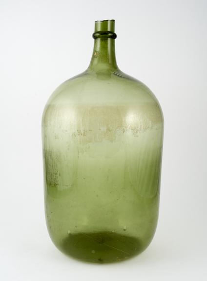 19th century Italian green glass pharmacy bottle