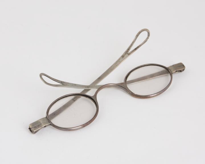 Straight spectacles, silver, portcullis hallmark, English