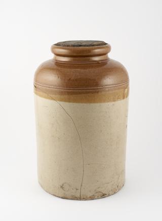 Large stoneware storage jar