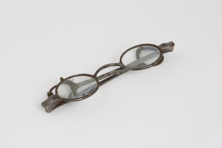 Straight spectacles, steel, English, 1751-1850