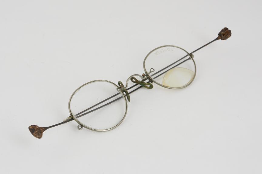 Straight bifocal Fits-U' spectacles, steel wire