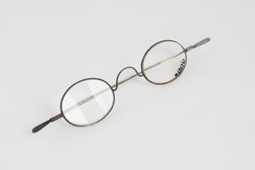 Spectacles, straight, steel wire