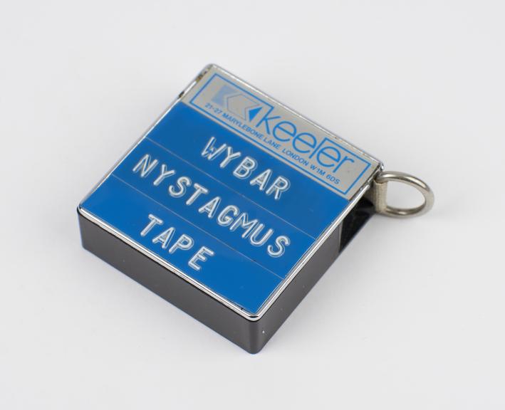 Wybar nystagmus tape, by Keeler Instruments Limited