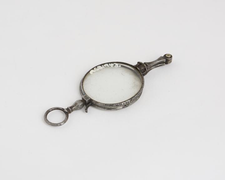 Hand folding spectacles, silver(?), English, 1801-1850