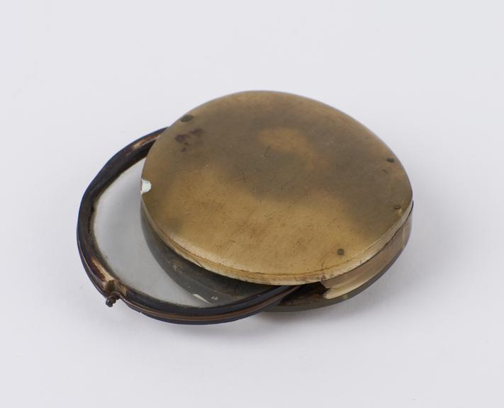 Magnifying glass in horn mount and case, English(?), 1750-1900