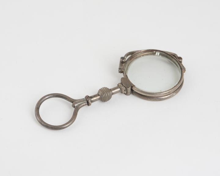 Hand, folding spectacles, silver, made by J.B