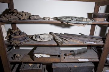 Hazel walking stick, broken