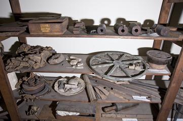 Earthenware jar containing brown powder