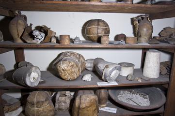 Plaster of paris in lidless jar