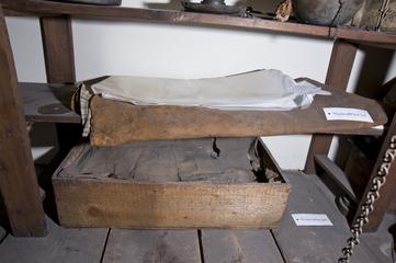 Box containing plaster of paris